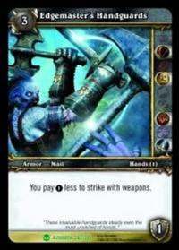 warcraft tcg heroes of azeroth edgemaster s handguards