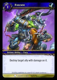 warcraft tcg heroes of azeroth execute