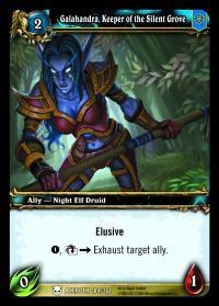 warcraft tcg heroes of azeroth galahandra keeper of the silent grove