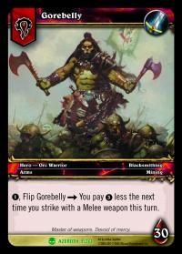 warcraft tcg heroes of azeroth gorebelly hero