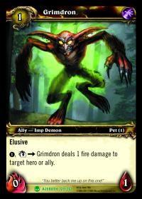 warcraft tcg heroes of azeroth grimdron