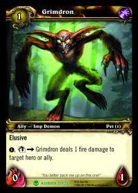 warcraft tcg heroes of azeroth grimdron