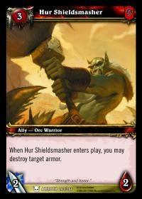 warcraft tcg heroes of azeroth hur shieldsmasher