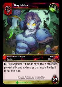 warcraft tcg heroes of azeroth kayleitha