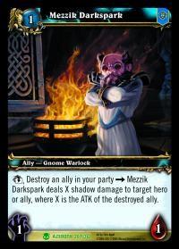 warcraft tcg heroes of azeroth mezzik darkspark