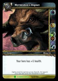 warcraft tcg heroes of azeroth myrmidon s signet