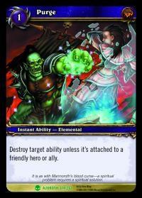 warcraft tcg heroes of azeroth purge