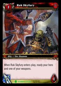 warcraft tcg heroes of azeroth rak skyfury