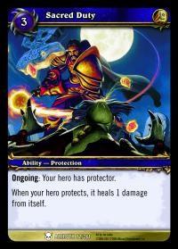 warcraft tcg heroes of azeroth sacred duty