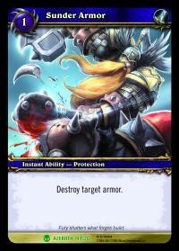 warcraft tcg heroes of azeroth sunder armor