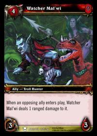 warcraft tcg heroes of azeroth watcher mal wi