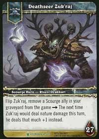 warcraft tcg icecrown deathseer zuk raj