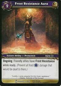 warcraft tcg icecrown frost resistance aura