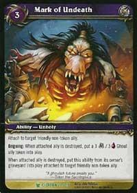 warcraft tcg icecrown mark of undeath