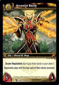 warcraft tcg march of legion arcanist raith