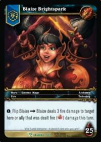 warcraft tcg march of legion blaize brightspark