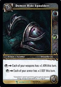 warcraft tcg march of legion demon hide spaulders