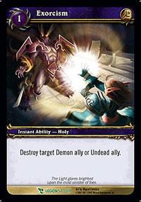 warcraft tcg march of legion exorcism