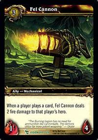 warcraft tcg march of legion fel cannon