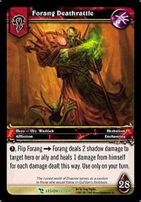 warcraft tcg march of legion forang deathrattle