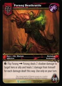 warcraft tcg march of legion forang deathrattle hero