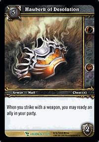 warcraft tcg march of legion hauberk of desolation