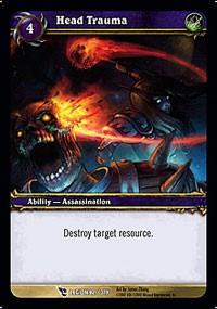 warcraft tcg march of legion head trauma