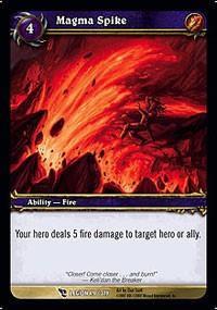 warcraft tcg march of legion magma spike