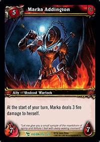 warcraft tcg march of legion marka addington