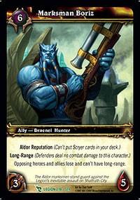 warcraft tcg march of legion marksman boriz