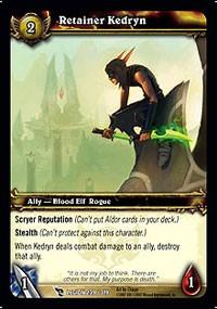 warcraft tcg march of legion retainer kedryn