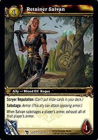 warcraft tcg march of legion retainer salvan