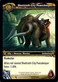 warcraft tcg march of legion shattrath city peacekeeper