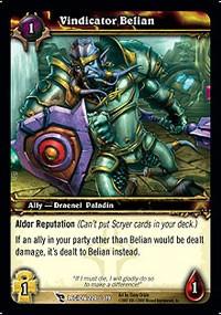 warcraft tcg march of legion vindicator belian