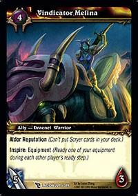 warcraft tcg march of legion vindicator melina