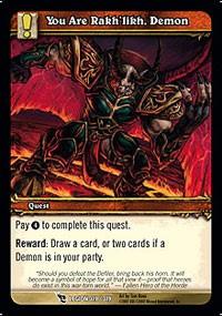 warcraft tcg march of legion you are rakh likh demon