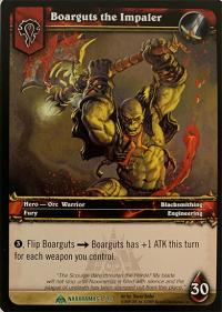 warcraft tcg naxxramas boarguts the impaler naxxramas version