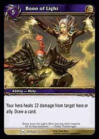 warcraft tcg scourgewar boon of light