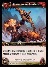 warcraft tcg scourgewar claemora amberglare