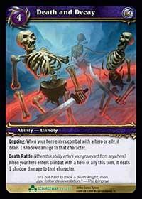 warcraft tcg scourgewar death and decay