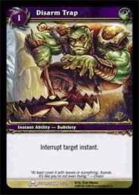 warcraft tcg scourgewar disarm trap