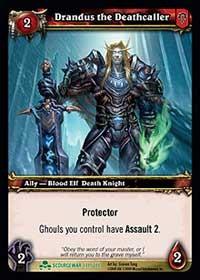 warcraft tcg scourgewar drandus the deathcaller