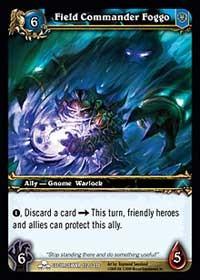 warcraft tcg scourgewar field commander foggo