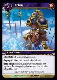 warcraft tcg scourgewar freeze