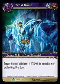 warcraft tcg scourgewar frost burst