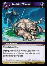 warcraft tcg scourgewar gushing wound