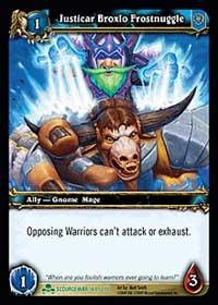 warcraft tcg scourgewar justicar broxlo frostnuggle