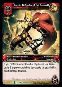 warcraft tcg scourgewar kaerie defender of the sunwell