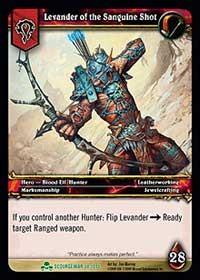 warcraft tcg scourgewar levander of the sanguine shot