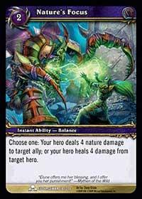 warcraft tcg scourgewar nature s focus